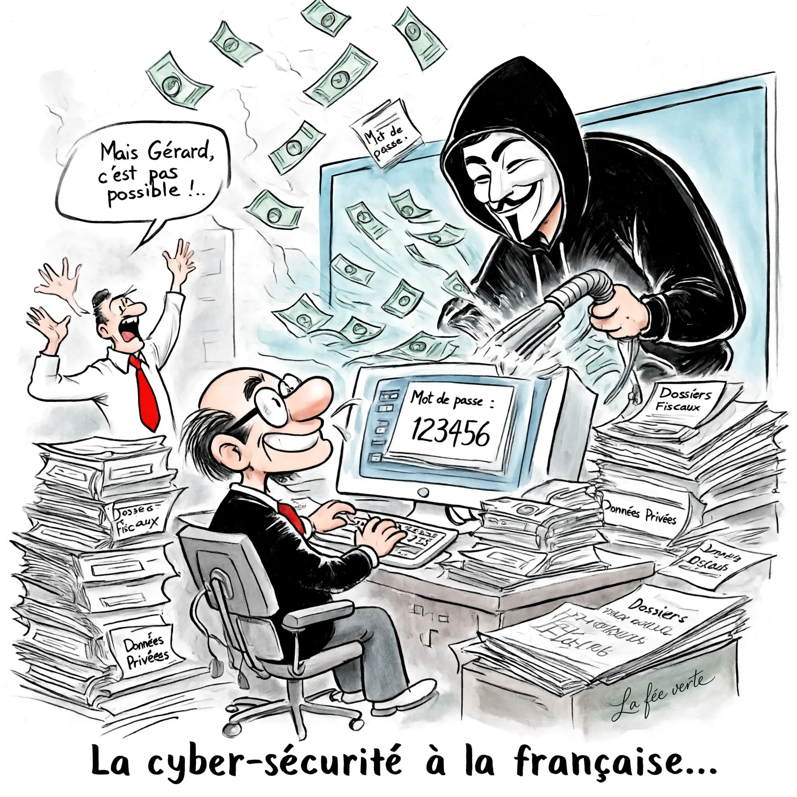 Cyberattaque direction des finances publiques par La fée verte