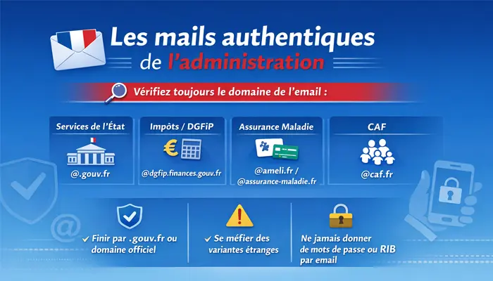 Les mails authentiques de l'administration