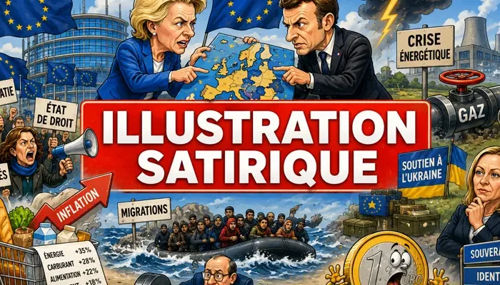 Illustration satirique Europe
