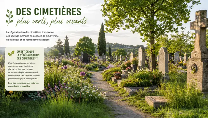 Végétalisation des cimetières.