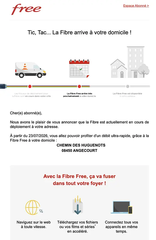 La fibre Free arrive