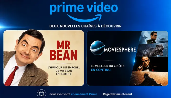 Chaines gratuites sur Prime vidéo.