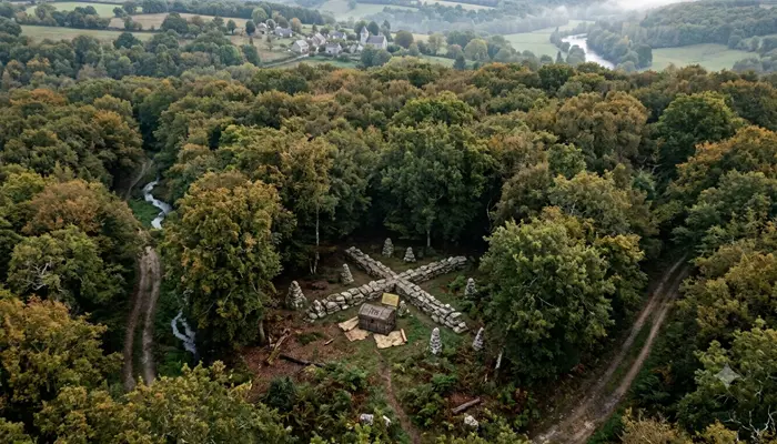 Trésor perdu dans le village