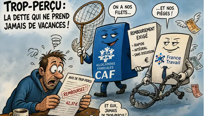 Comprendre un trop-perçu de la CAF ou de France Travail